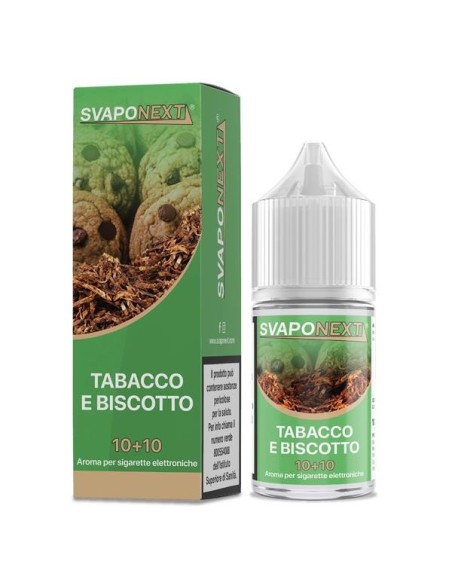 Tabacco e Biscotto Aroma Mini Shot 10+10  - Svaponext