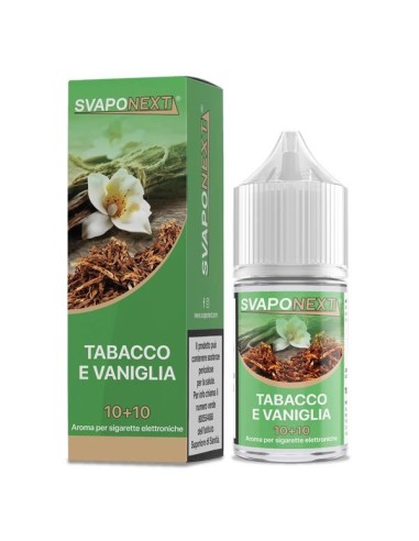 Tabacco e Vaniglia Aroma Mini Shot 10+10 - Svaponext