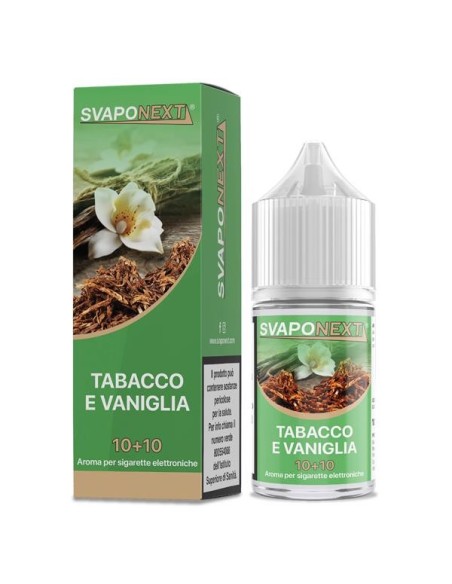 Tabacco e Vaniglia Aroma Mini Shot 10+10 - Svaponext