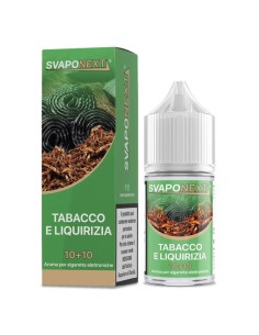 Tabacco e Liquirizia Aroma Mini Shot 10+10 - Svaponext